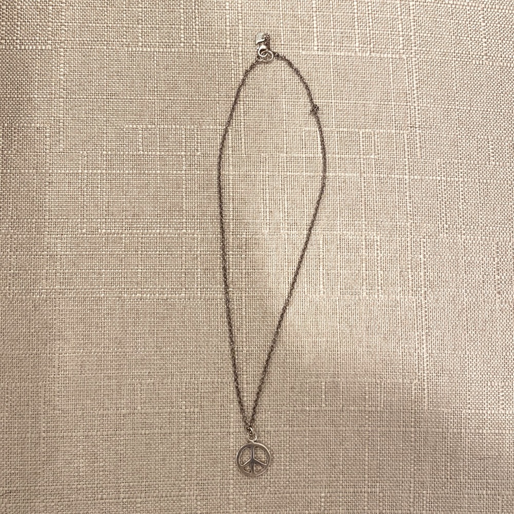 Peace sign necklace
